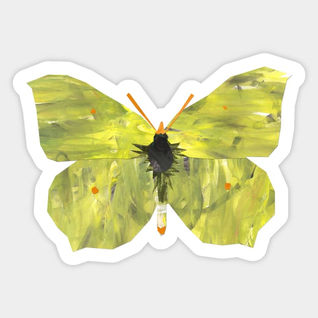 brimstone butterfly Sticker by Babban Gaelg